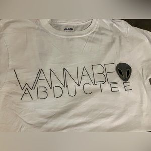 OOAK TEE  “ ALIEN ABDUCTION TEE “👽